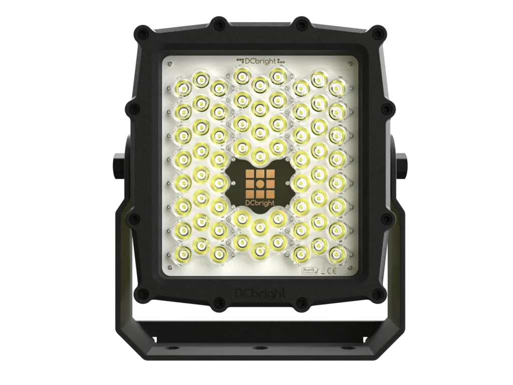 Product rendering of the Shark compact, rugged industrial floodlight