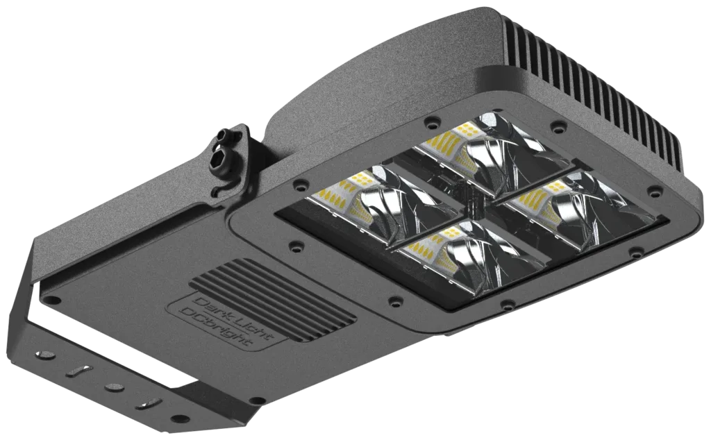 Rendu du produit « DarkLicht D200 », projecteur à faisceau plat à coupure totale